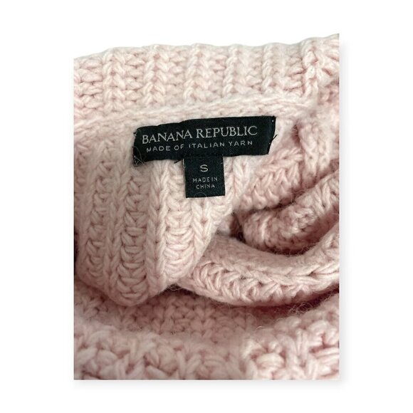 Banana Republic sweater, mixed knit turtleneck sweater Size S - Picture 8 of 9